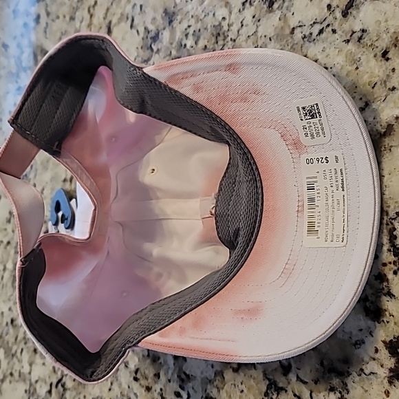 adidas Women's Relaxed Fit Color Wash Adjustable Cap, Wonder Mauve Pink/White - Picture 3 of 5